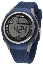 Sinar Siliconen Jongens Horloge Digitiaal Blauw 44mm XF-66-2