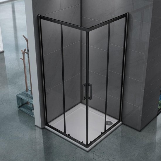 Diamond Line Torino Douchecabine 100x100 Vierkant Mat Zwart