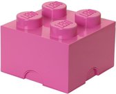 Bol.com LEGO Storage Brick Opbergbox - 6L - Kunststof - Roze aanbieding