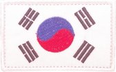 Vlag Zuid Korea Geborduurde militaire patch embleem met klittenband