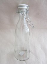 Wekfles / wekpot in helder glas 29 x 10 cm Ø