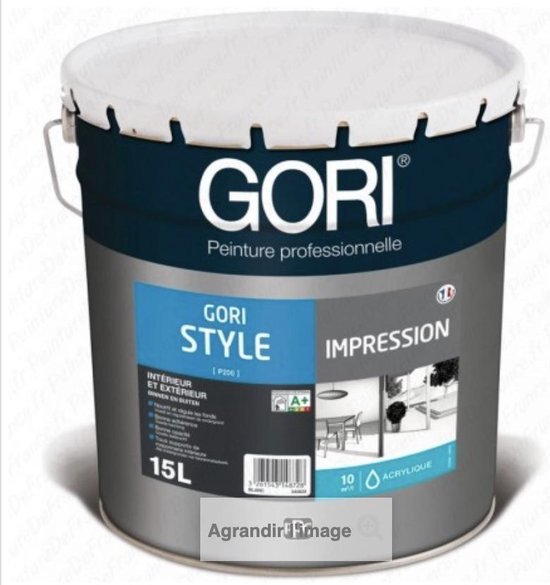 Numeriek Zo veel aantrekkelijk GORI STYLE- Professioneel acryl verf die geschikt is voor beton, gips-wit  15 liter-... | bol.com