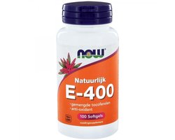 Now Foods - 100% Natuurlijke Vitamine E-400 met Gemengde Tocoferolen - Antioxidant - 100 Softgels