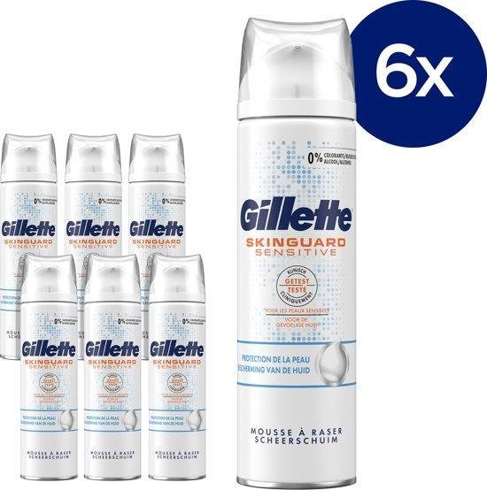 Gillette Skinguard Sensitive - Voordeelverpakking 6 x 200ml - Scheergel