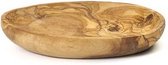 Plat en bois d'olivier ovale 13 cm