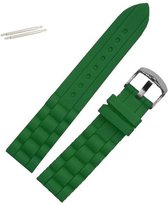 Fako® - Horlogebandje - Siliconen - 20mm - Groen