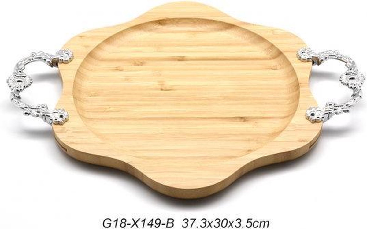 Bamboo serving tray Lady