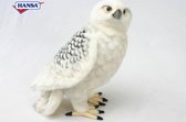Hansa pluche sneeuwuil knuffel 35 cm - uilen knuffels
