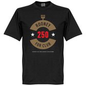 Rooney 250 Goals Manchester United T-Shirt - Zwart - XXL
