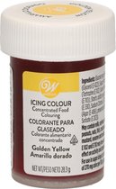 Wilton Eetbare Gele Voedselkleurstof Goudgeel - Icing Color 28g