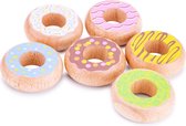 New Classic Toys Houten Donut Set - 6 stuks