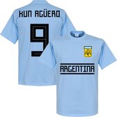 Argentinië Kun Aguero Team T-Shirt  - L