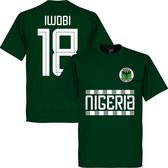 Nigeria Iwobi 18 Team T-Shirt - Donker Groen - XL