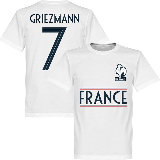 Frankrijk Griezmann 7 Team T-Shirt - Wit - M