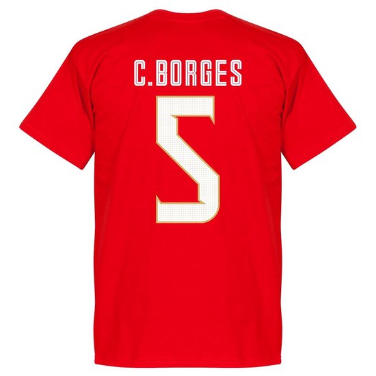 Costa Rica C. Borges 5 Team T-Shirt - Rood - XS