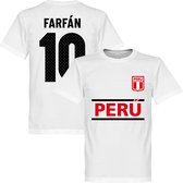 Peru Farfan 10 Team T-Shirt - Wit - XL