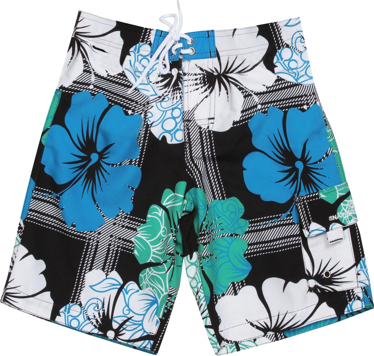 Snapper Rock - UV zwembroek voor kinderen - Mint gebloemd - maat 128-134cm