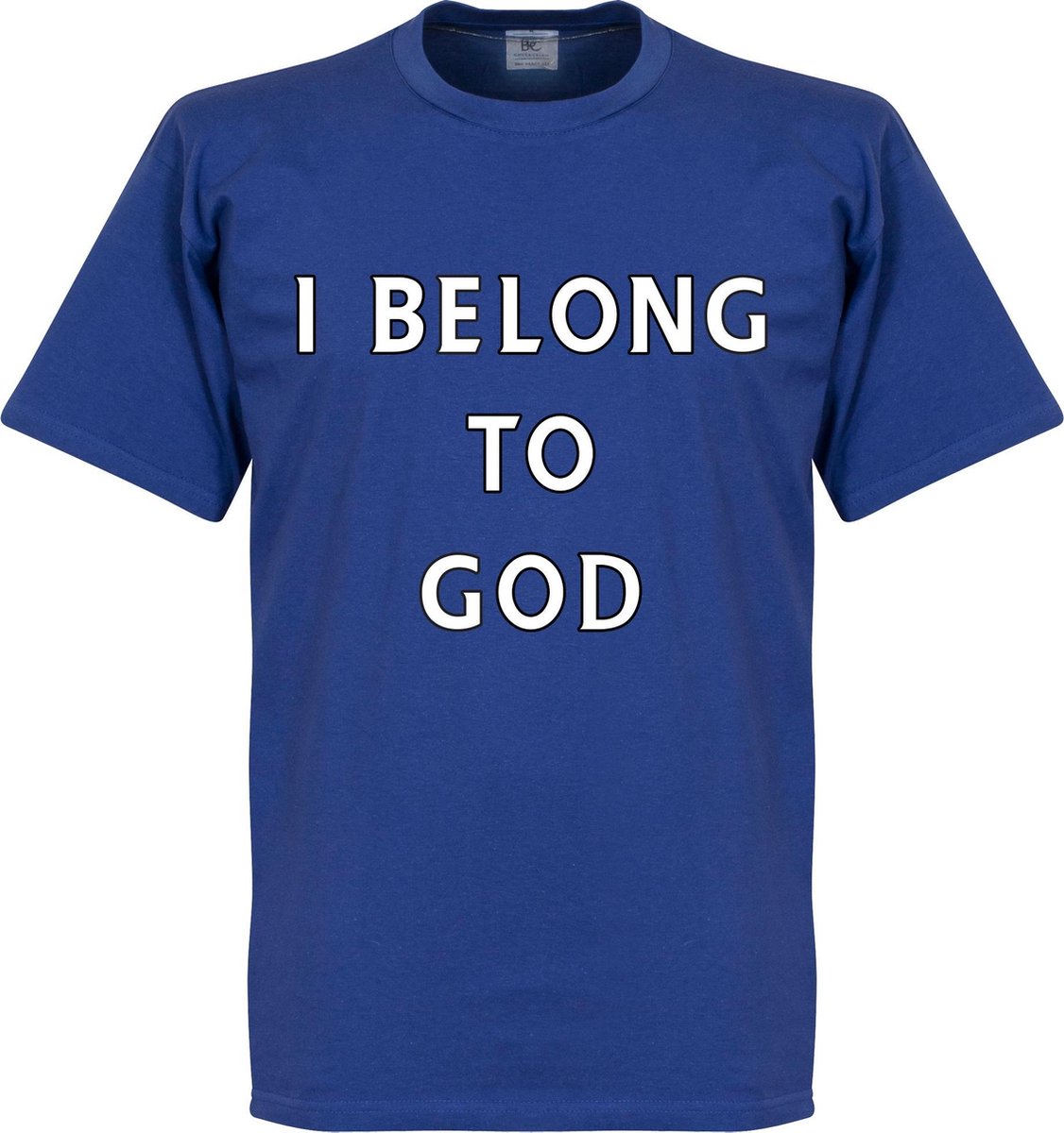 I Belong To God T-Shirt - Blauw - 4XL