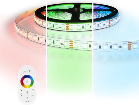 Led strip 5 meter RGB Pro 480 Leds- Complete set | bol.com