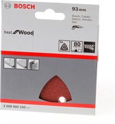 Bosch - 5-delige schuurbladenset 93 mm, 80