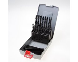 Metaalborenset Pro HSS-R 19-delig diameter 1-10mm