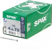 Spax Spaanplaatschroef Verzinkt PK 4.5 x 70 - 100 stuks