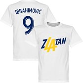 Zlatan Ibrahimovic 9 LA T-Shirt - Wit - L