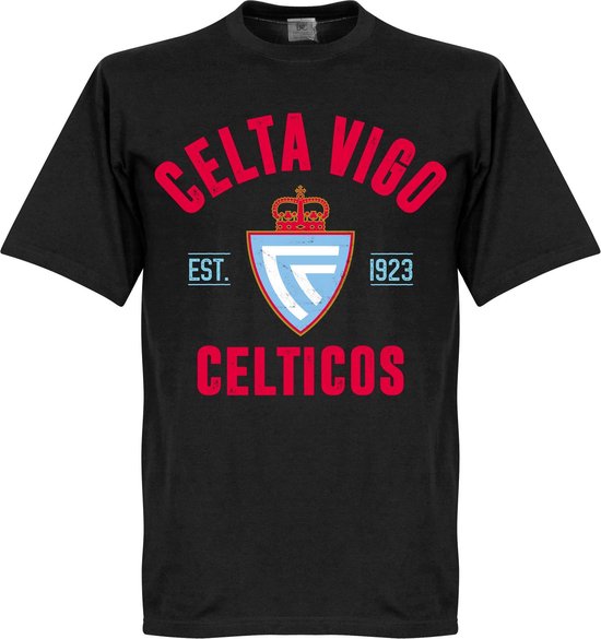 Celta de Vigo Established T-Shirt - Zwart - 5XL