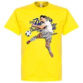 Zlatan Script T-Shirt - Geel - S