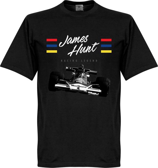 James Hunt T-Shirt - Zwart  - XXXXL