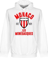 AS Monaco Established Hooded Sweater - Wit - XL