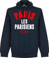 Paris Saint Germain Established Hooded Sweater - Navy - XXL