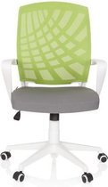 hjh OFFICE Spring - Thuisgebruik bureaustoel - Grijs / Groen - stof / netstof
