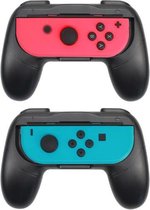 WiseGoods - Luxe Handvat voor Nintendo Joycon - Case - Joy-Con Controller Hoes - Links + Rechts - Houder - Zwart - Twee stuks - Antislip