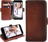 Bouletta Lederen iPhone 6S Hoesje - Flip Case - Vessel Brown