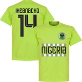 Nigeria Iheanacho 14 Team T-Shirt - Licht Groen - XXL