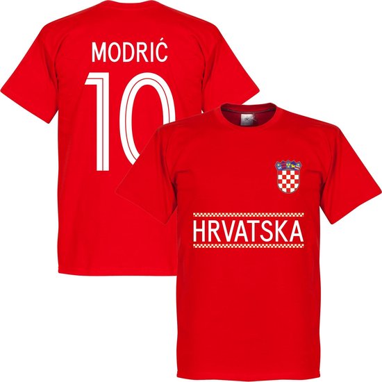 Kroatie Modric 10 Team T-Shirt  - Rood  - S