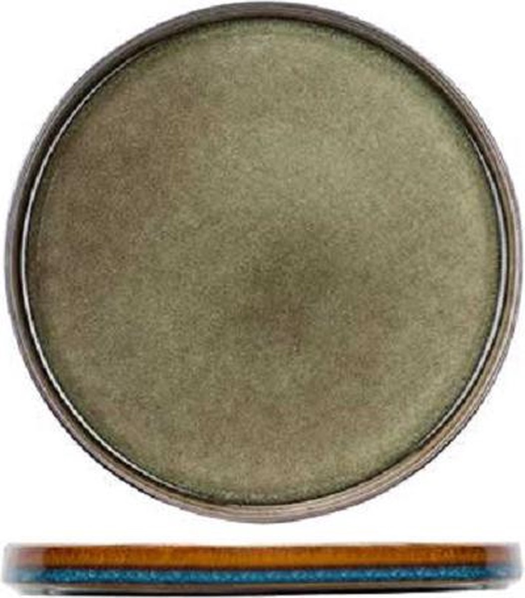 Cosy&Trendy Quintana Green ontbijtbord - Ø 22 cm - Set-6