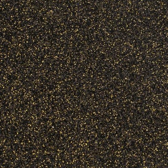meest amateur Spruit Florence • Glitter papier zelfklevend zwart-goud x10 | bol.com
