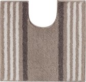 Casilin - Lima - Antislip WC mat- Toilet mat met uitsparing - Zand - 60 x 55 cm