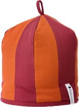 Theemuts Saara Ochre donkerrood en oranje Bungalow