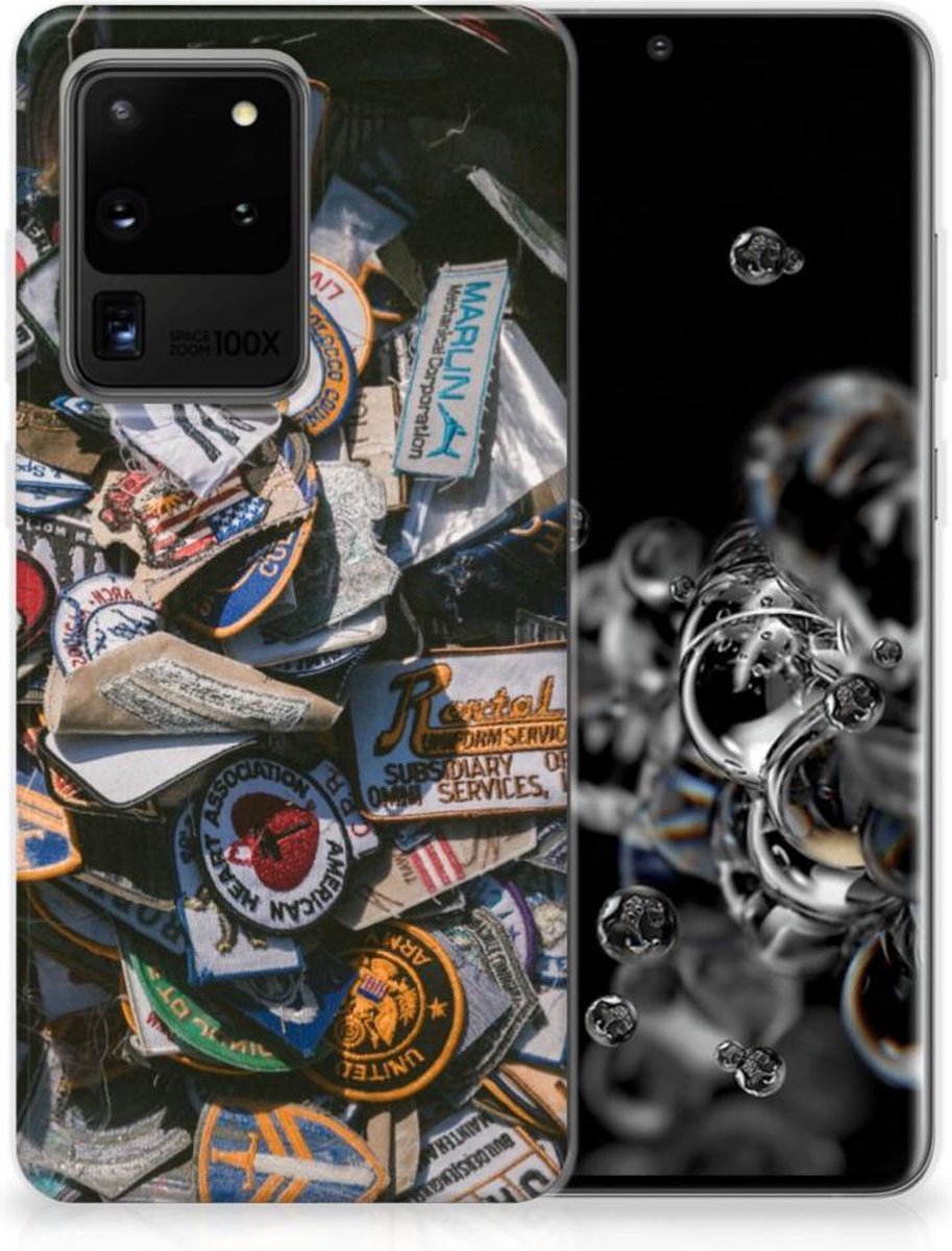 Samsung Galaxy S20 Ultra Siliconen Hoesje met foto Badges