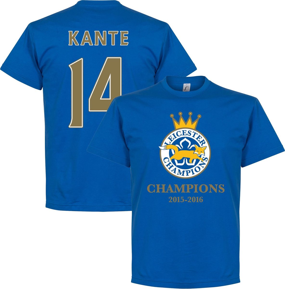 1185x1200.jpg Leicester City Champions 2016 Kanté T-Shirt - XXXXL - Afbeelding 1
