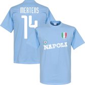 Napoli Mertens 14 Team T-Shirt - Lichtblauw - XL