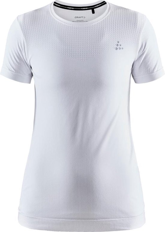 Craft Fuseknit Light Sportshirt Dames - White - Maat XL