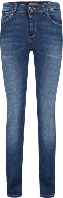 GARCIA Celia Dames Skinny Fit Jeans Blauw - Maat W29 X L28 | bol.com
