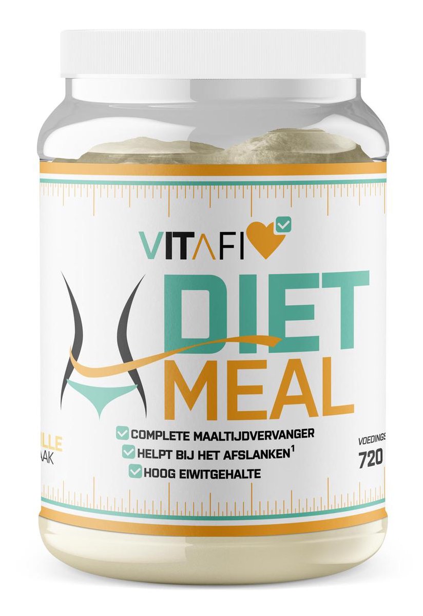 Vitafi Diet Meal - Maaltijdvervanger - Afslank Shake - Vanille - 18 porties