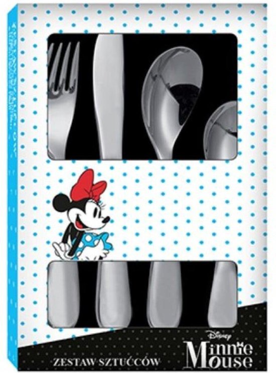 Minnie Mouse acier inoxydable Couverts pour enfant 4 couverts Acier inoxydable 