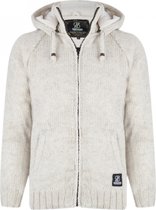 Gebreid Wollen Vest Dames met voering - W Gin Ziphood Beige XXL