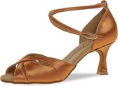 Chaussure de Danse Femme Salsa Diamant 141-087-379 - Chaussures Salsa Bronze Satin - Talon 6,5 cm - Taille 37